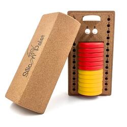 Silicon' Palet Rouge/Jaune - Le jeu de palets en silicone