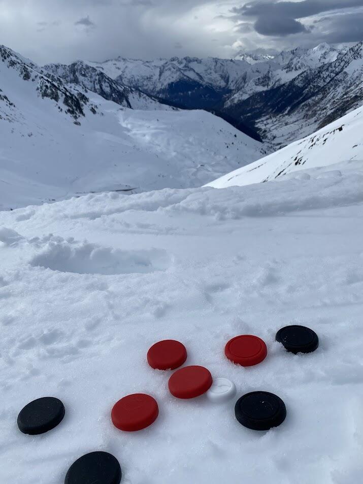 Silicon' Palet Rouge/Noir - Le jeu de palets en silicone 4/4