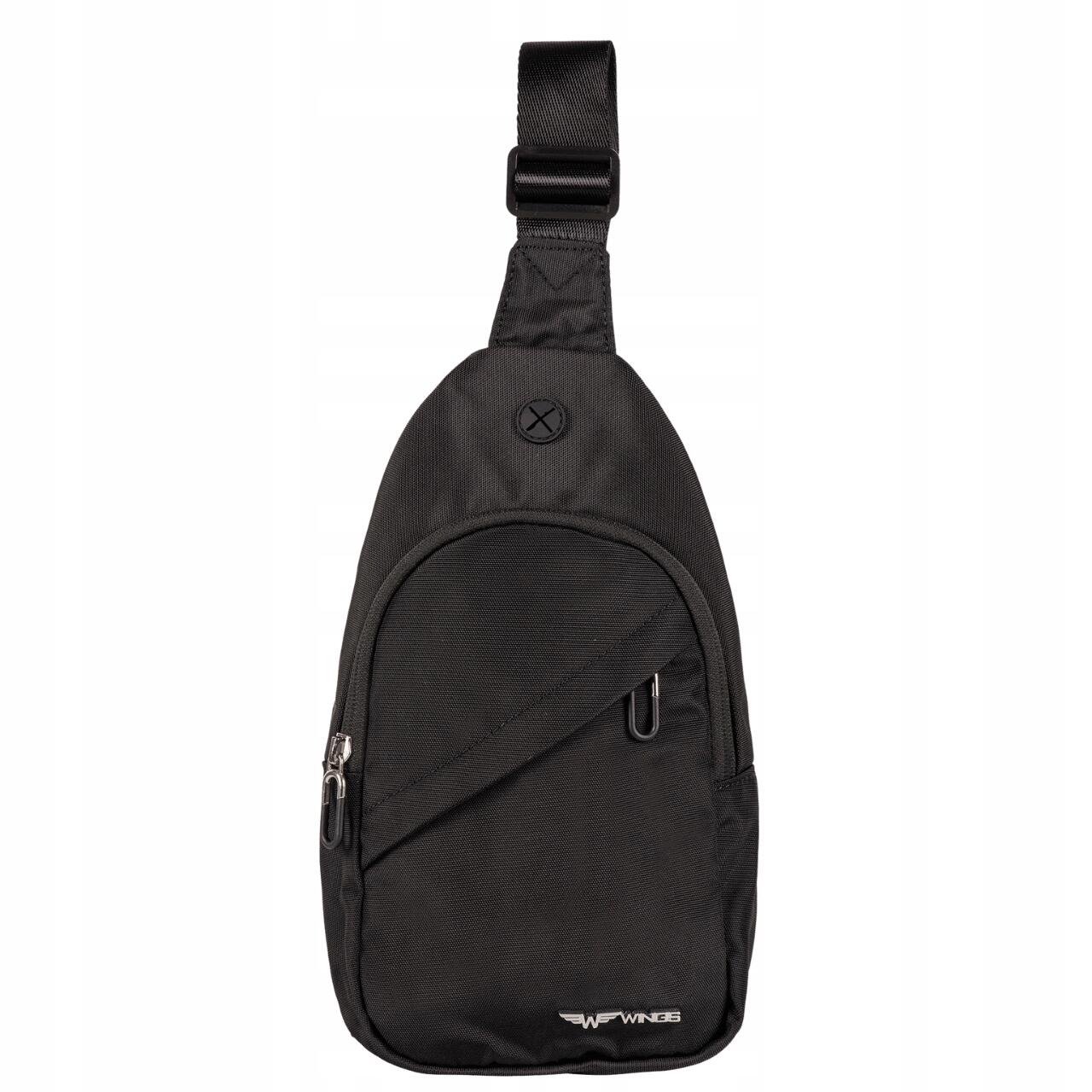 WINGS Skylark sac bandoulière sling noir, compact et spacieux 2/5
