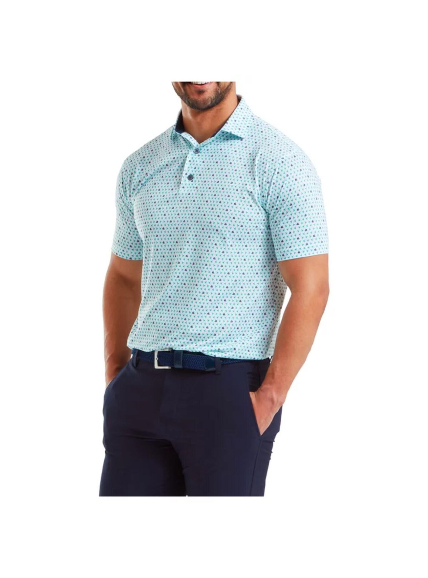 FOOTJOY Footjoy Eu Wasp Pnt Lsle Herren Golfpolo Blau