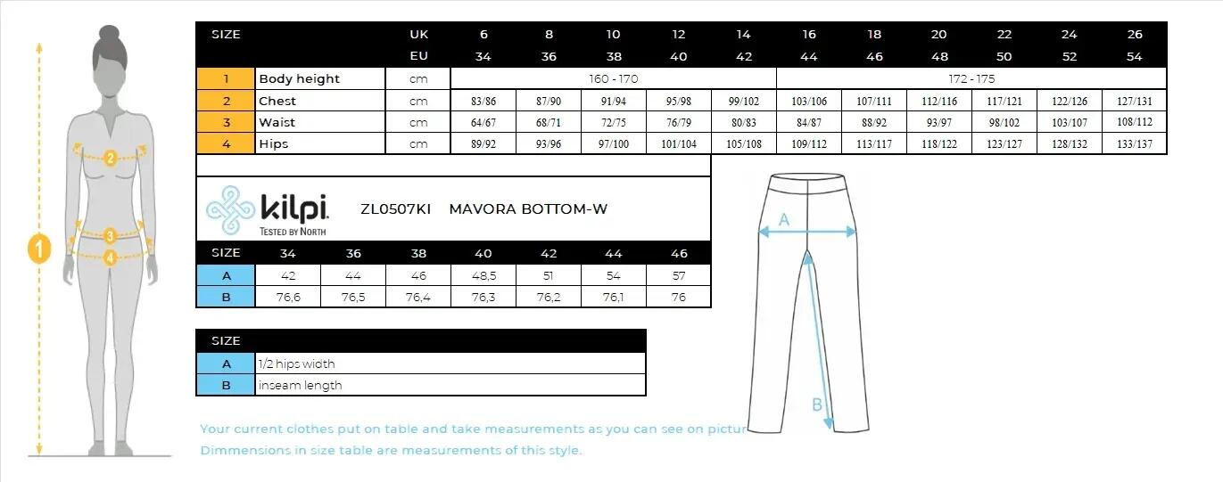 Bas thermique en laine mérinos pour femme Kilpi MAVORA BOTTOM-W 3/3