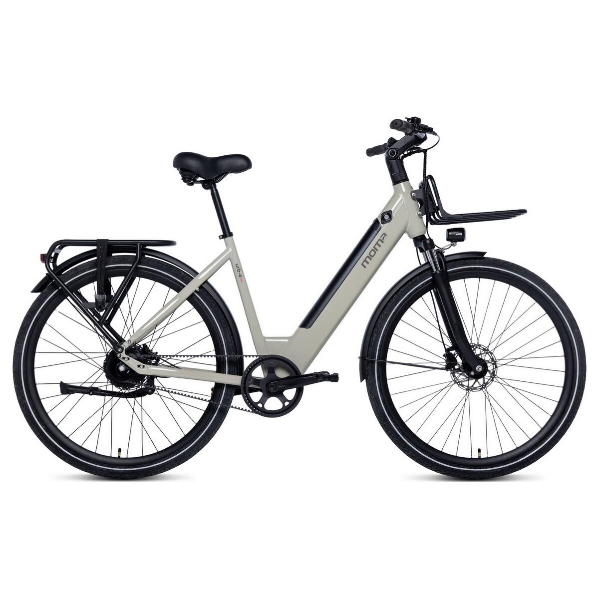 MOMA BIKES Bicicetta elettrica, Urb-e BELT 28", cambio automatico, motore BAFANG 3 Speed