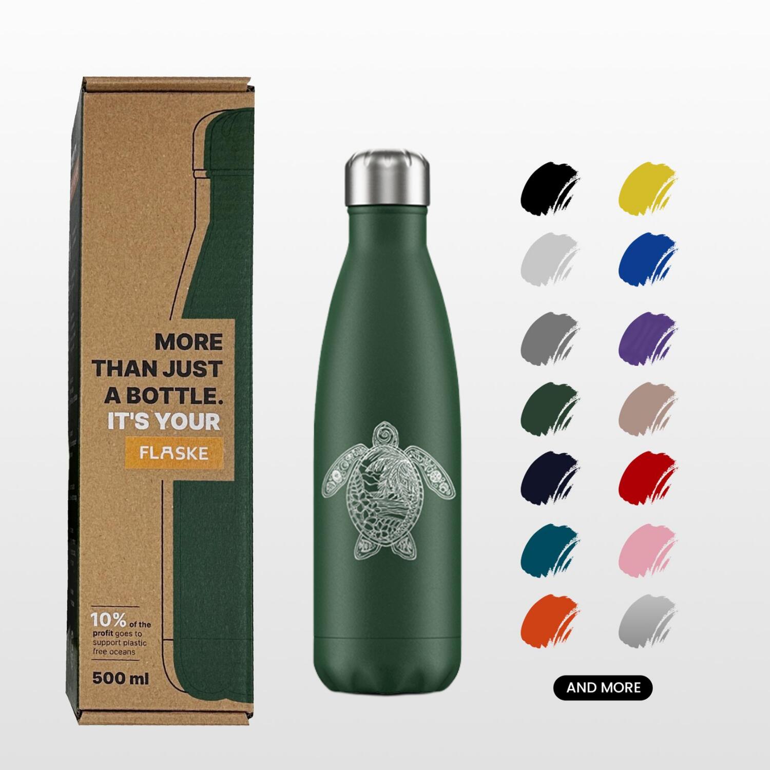 FLASKE Original 500ML / Sea Turtle 2/6