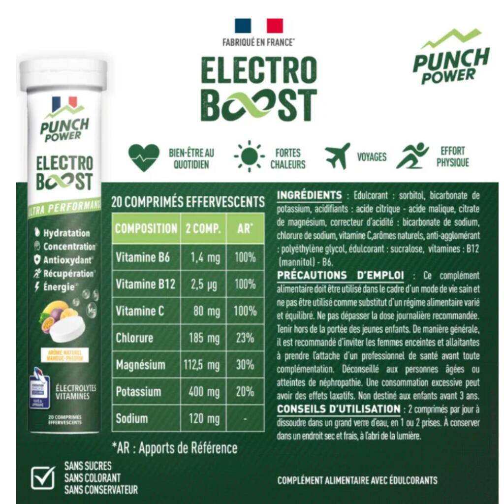 Electrolytes Punch Power Electroboost Mangue-Passion (x20) 3/4