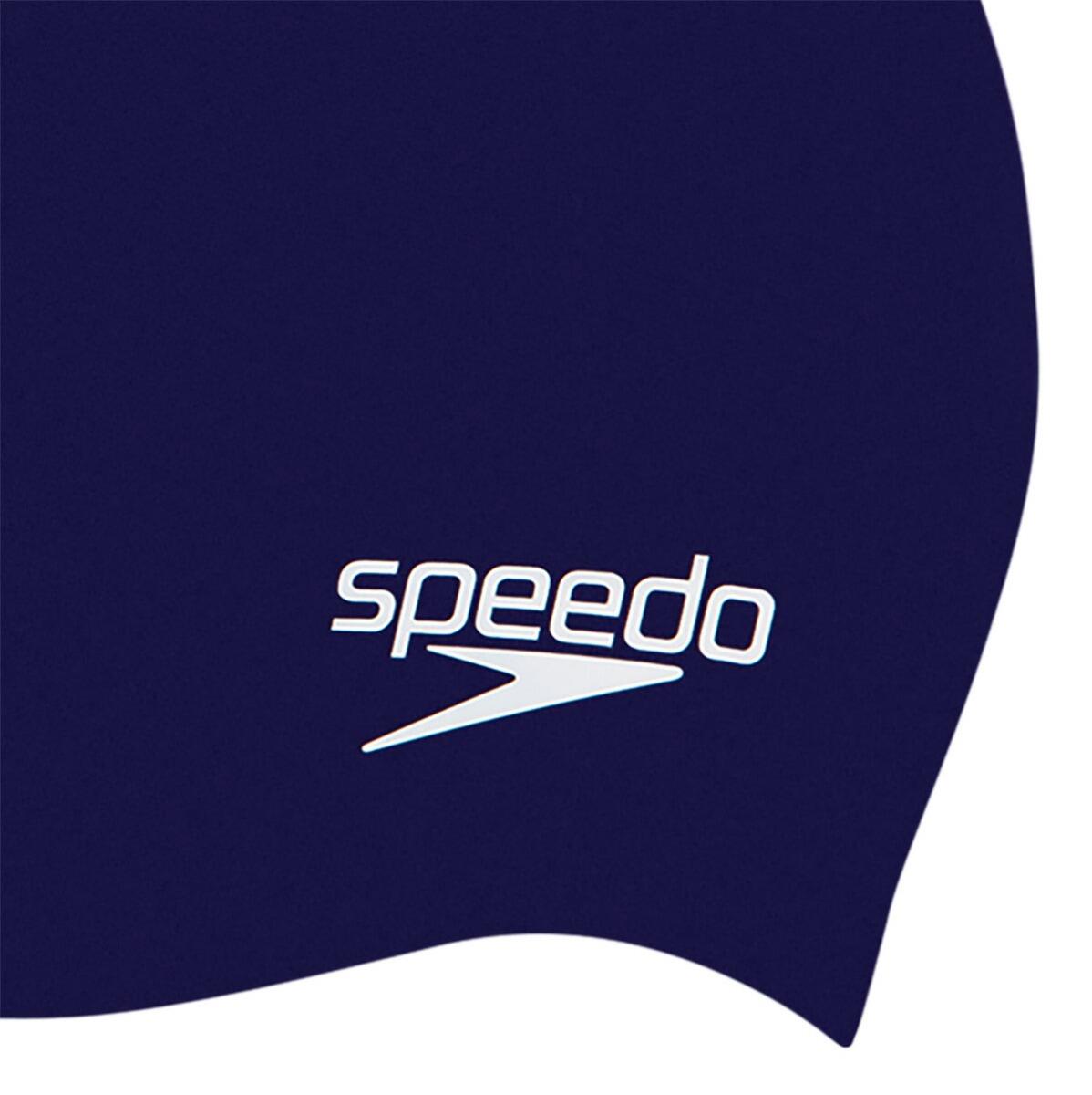Touca de silicone moldado Speedo, azul-marinho 5/5