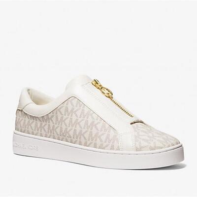 Sneakers Michael Kors Modell Keaton Zip Slip On Farbe Weiß