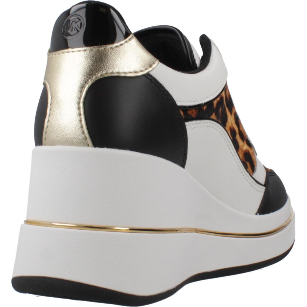 Baskets Michael Kors Modèle Emmy Wedge Trainer Couleur Imprimé Animalier 3/5