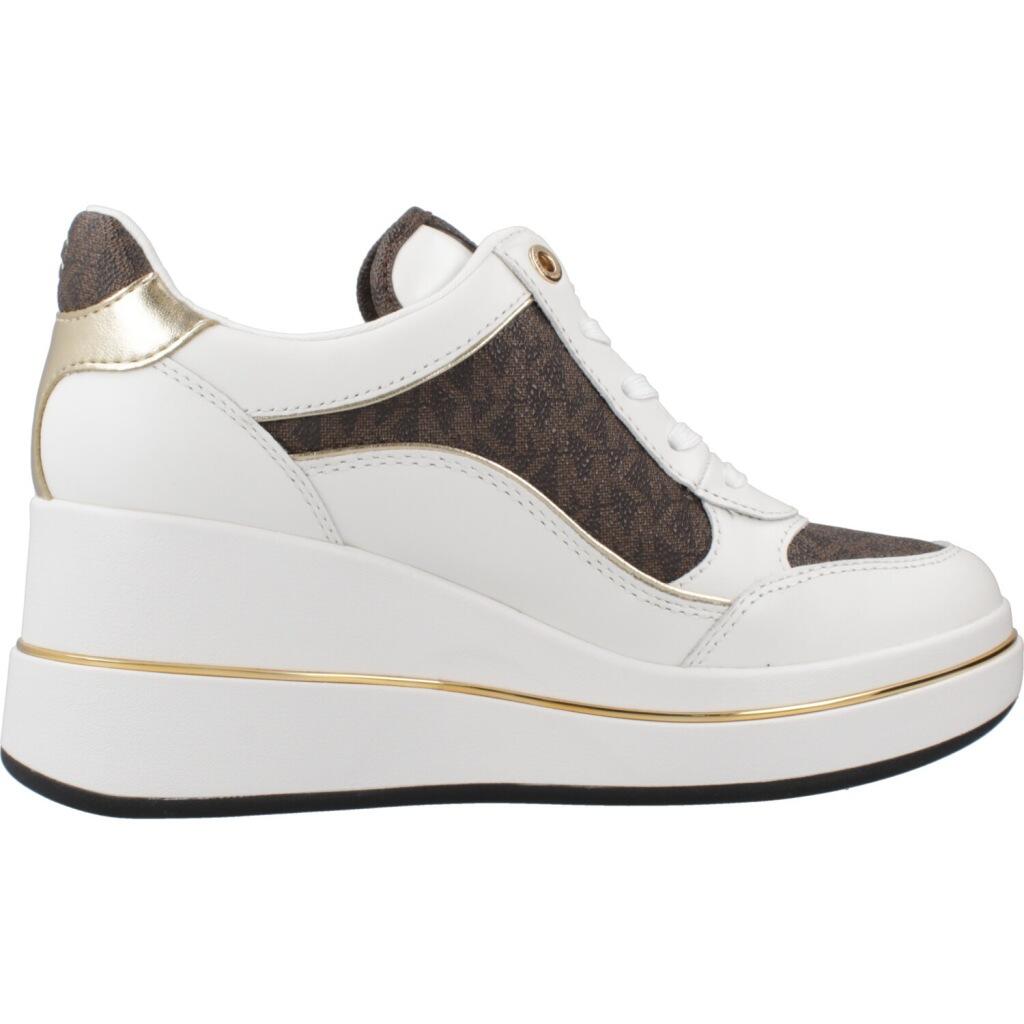 Ténis Michael Kors Modelo Hayes Wedge Trainer Cor Branco 4/5