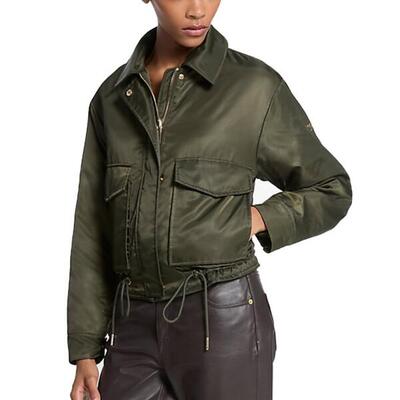 Jack michael kors model cropped bomber kleur groen