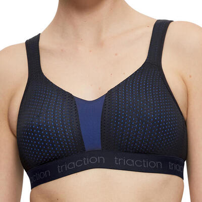 Bügelloser BH bequemer Halt Damen - Triaction Energy Lite hellblau