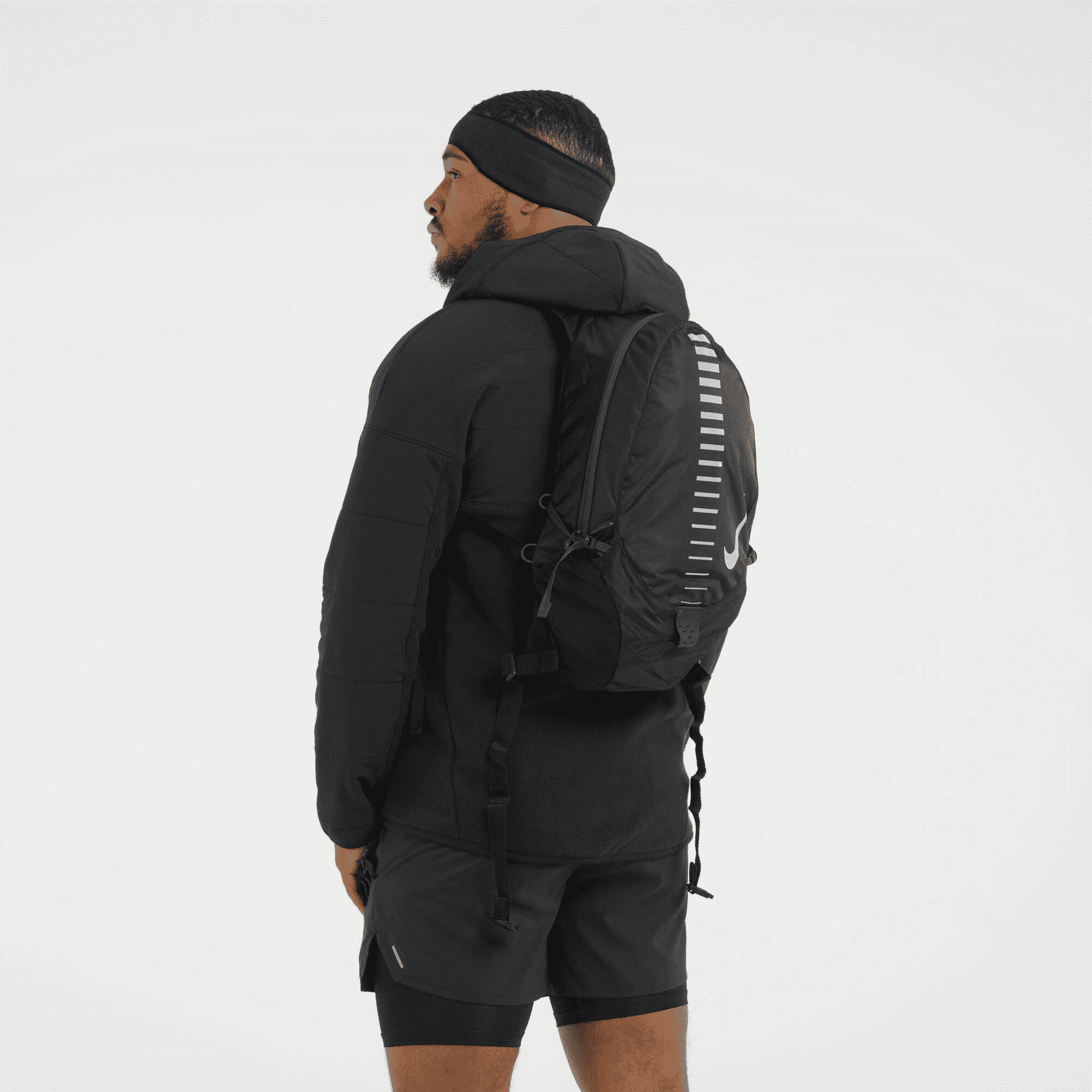 Mochila Run Commuter 15L Negro, Plateado 4/7
