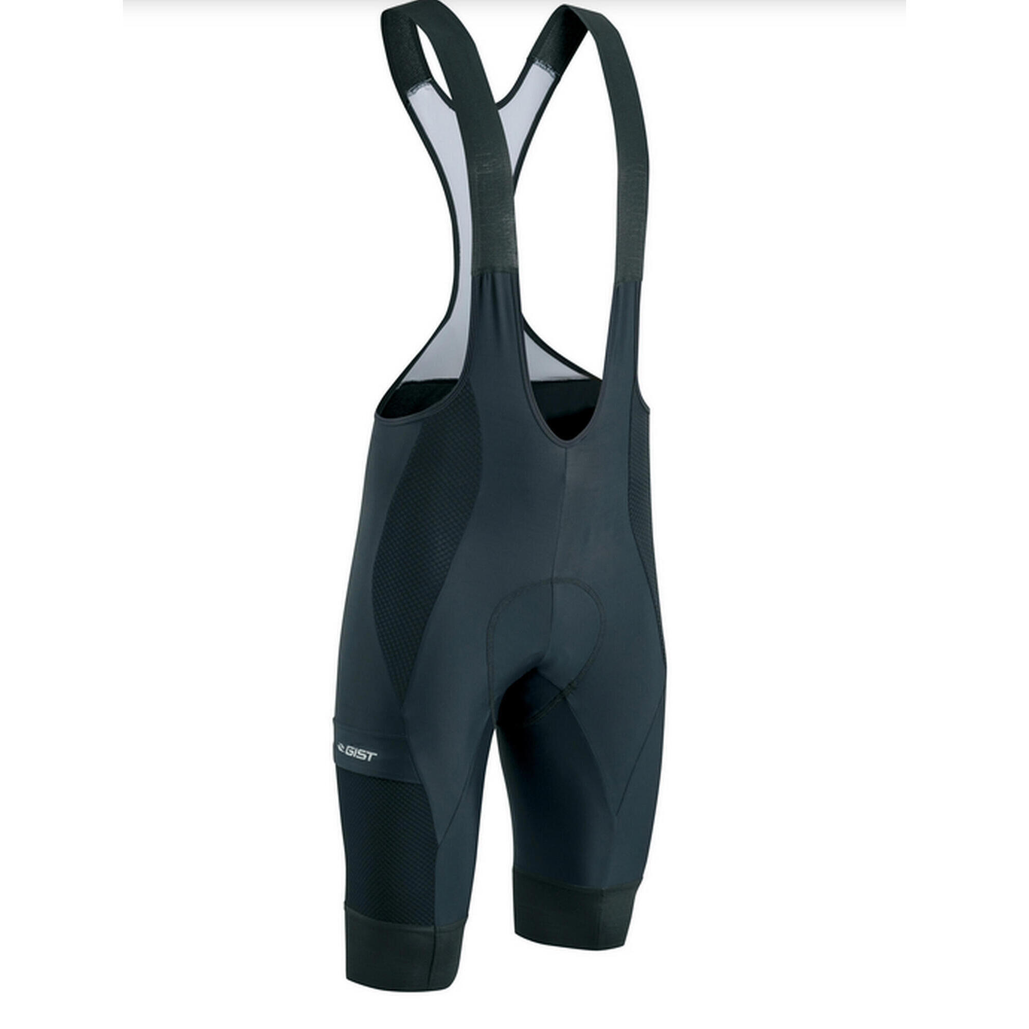 Gist - Cuissard Gravel Bibshort - Cuissard De Vélo À Bretelles - Blanc|noir - 40 M - Decathlon