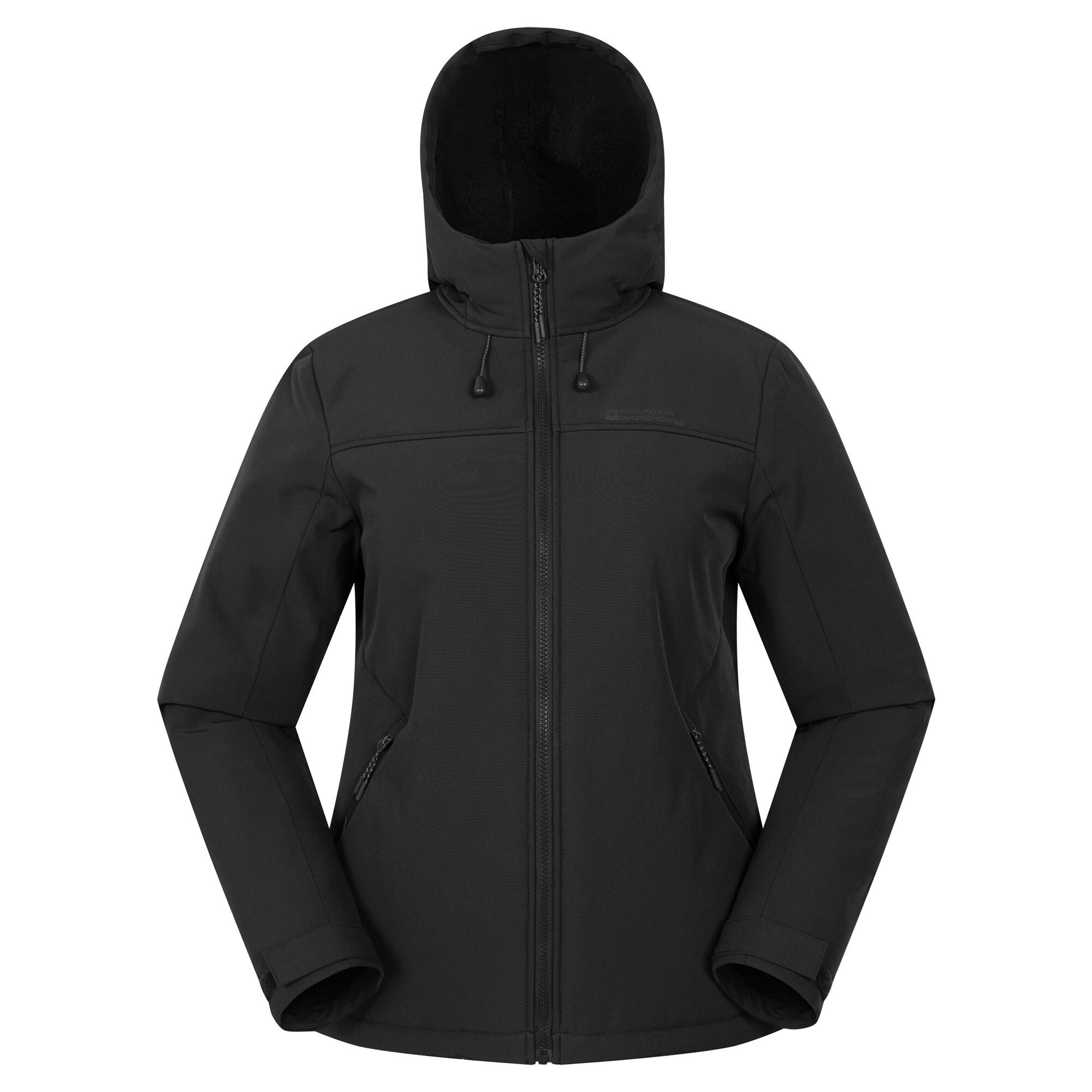 Mountain Warehouse Womens/Ladies Fern Softshell Faux Fur Lined Jacket