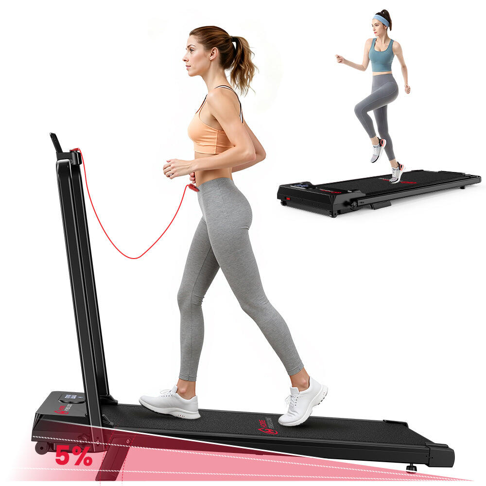 2.25 Pk Motor ORISYN Walking Pad Loopband Voor Thuis – 7% Helling, , 1-6 Km/ u, 7-Laags Loopvlak, Geen Montage 7-laags Loopvlak Demping