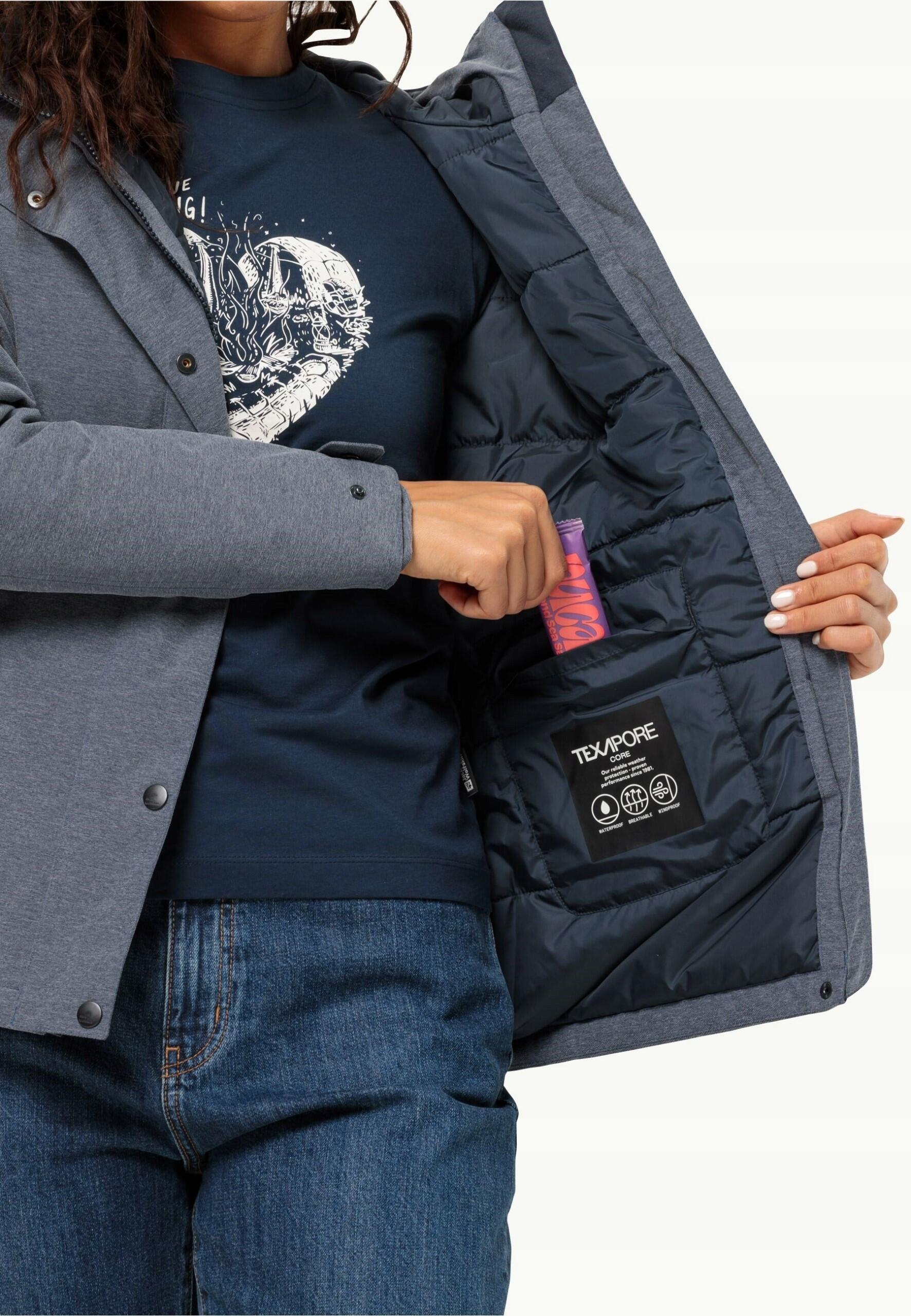 Damska Kurtka Zimowa Jack Wolfskin Snowy Park Jkt W S 7/7