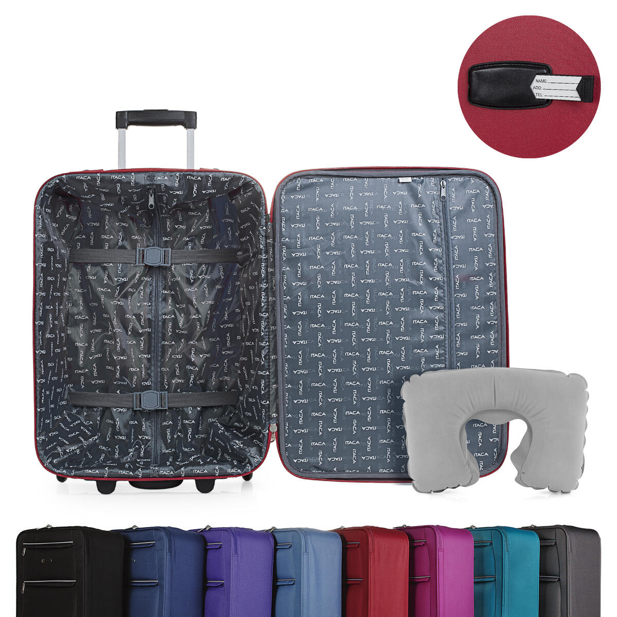 Maleta Eva Pequeña 33L Itaca Cassley 39X55x17cm 3/6