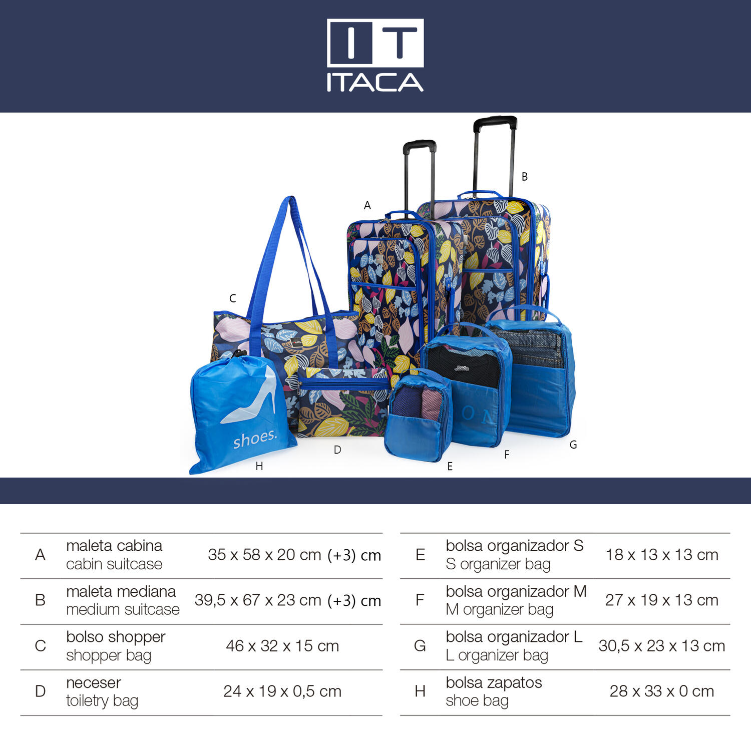 Maleta Eva Pequeña 35L Itaca Solite 35X58x20cm 6/7