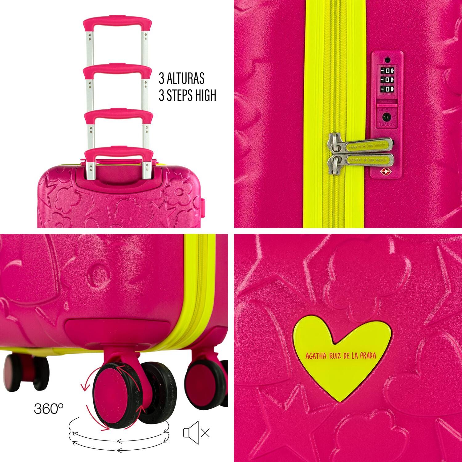 Maleta Pc Mediana 64L Agatha Ruiz De La Prada Iconic 43X67x24cm 7/7