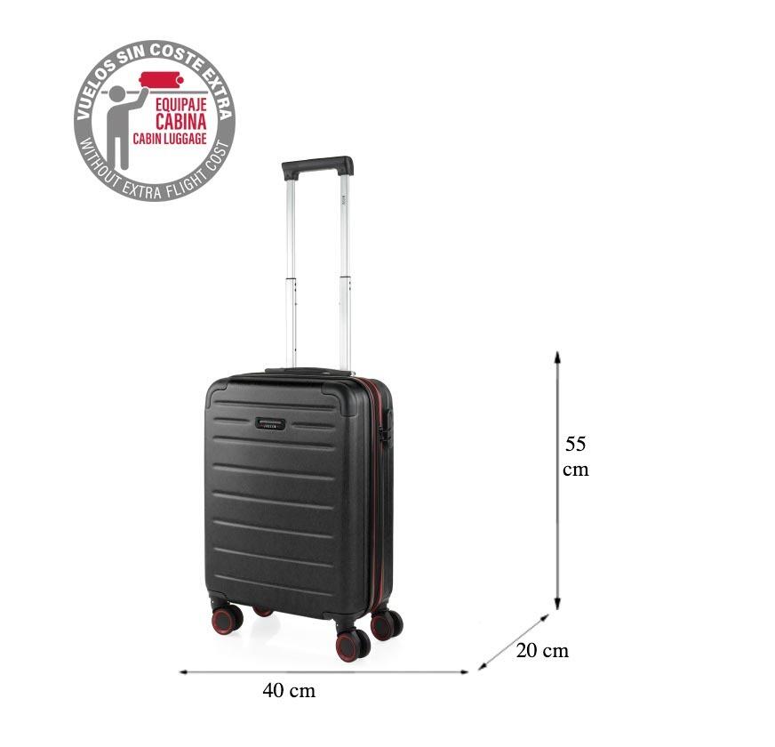 Maleta Abs Pequeña 38L Jaslen Turin 40X55x20cm 6/7