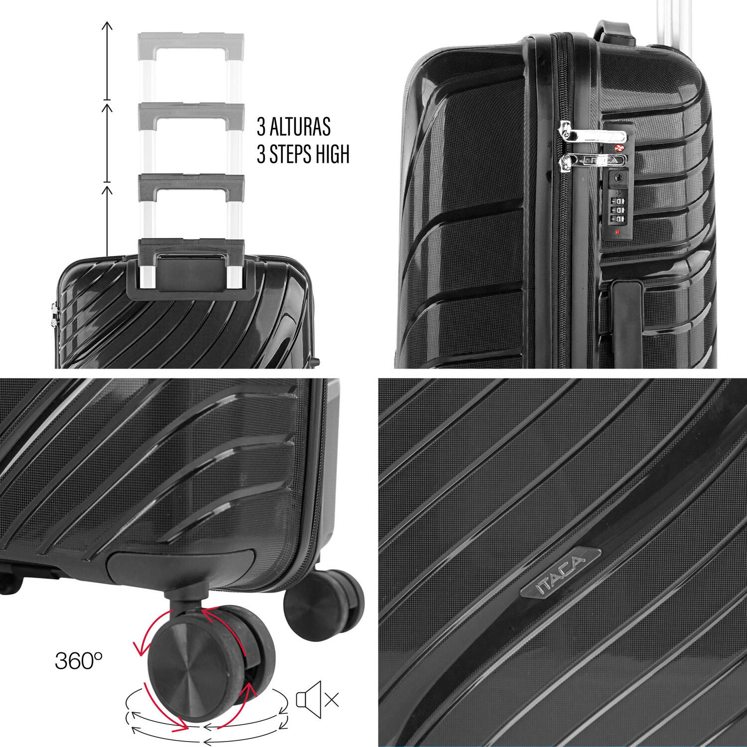 Maleta Pp Mediana 62L Itaca Danubio 42X66x26cm 5/7