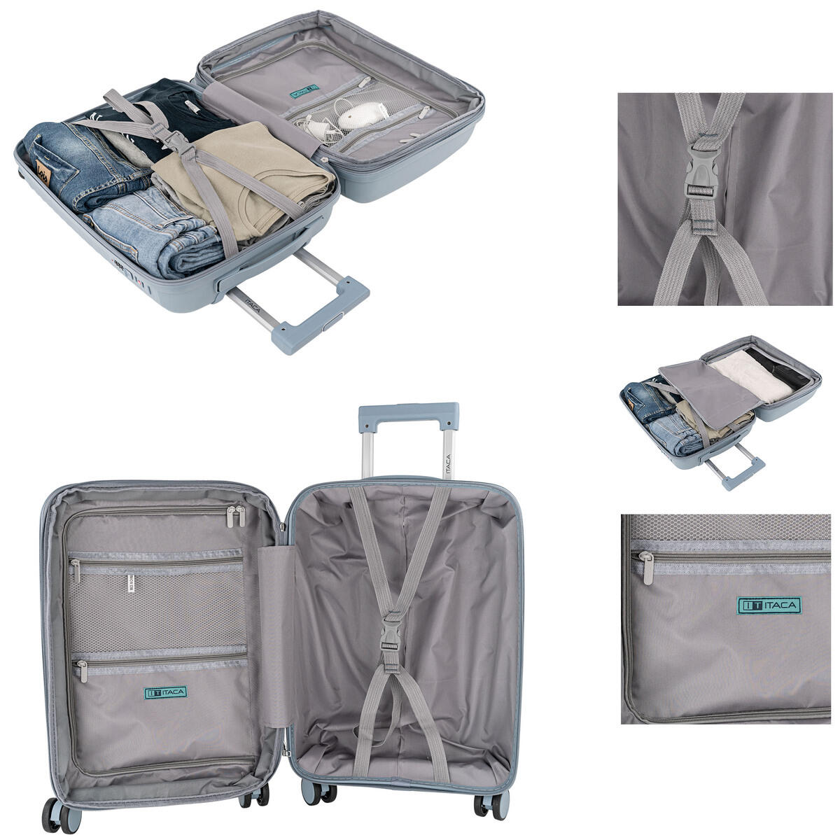 Maleta Pp Pequeña 38L Itaca Loira 38X55x20cm 4/7