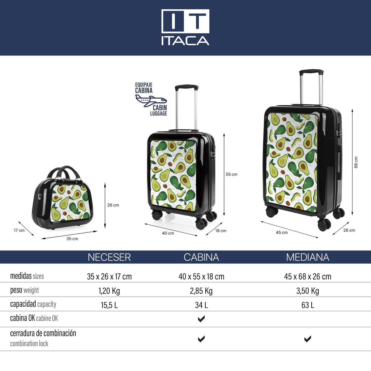 Maleta Pc Mediana 63L Itaca 703100 Viaje Pc Itaca 45X68x26cm 5/7