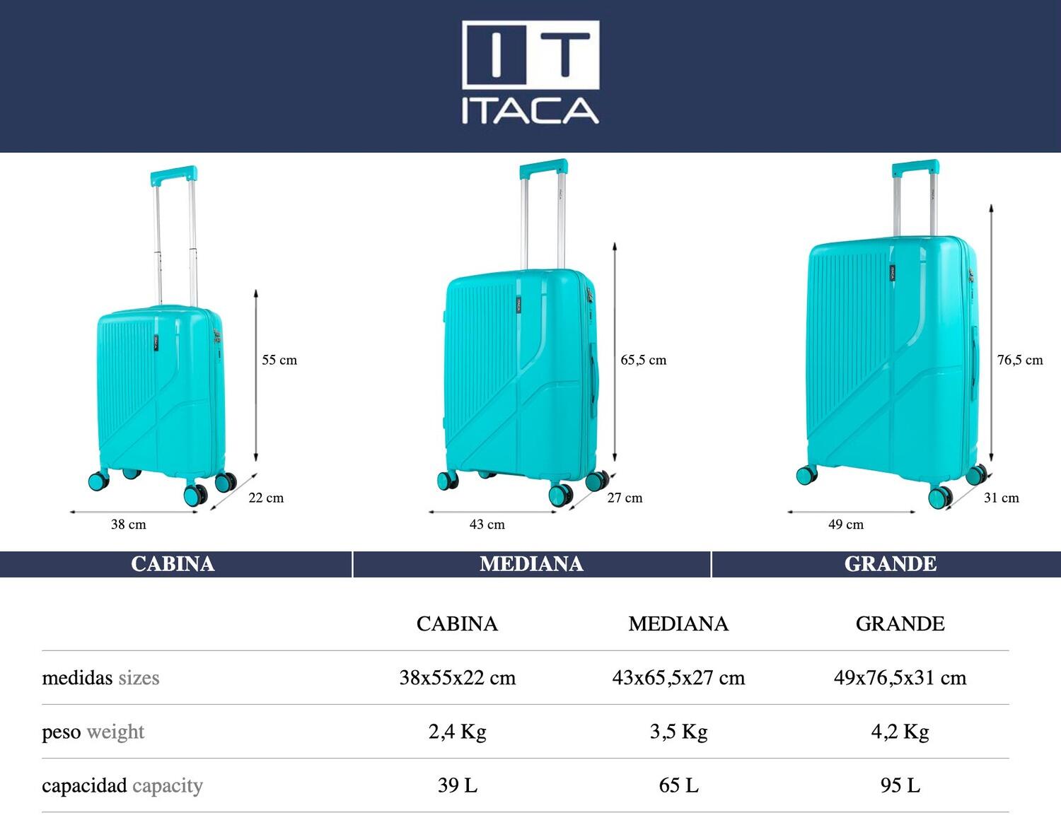 Maleta Pp Pequeña 39L Itaca 761300 Viaje Pp Itaca Online 38X55x22cm 6/7