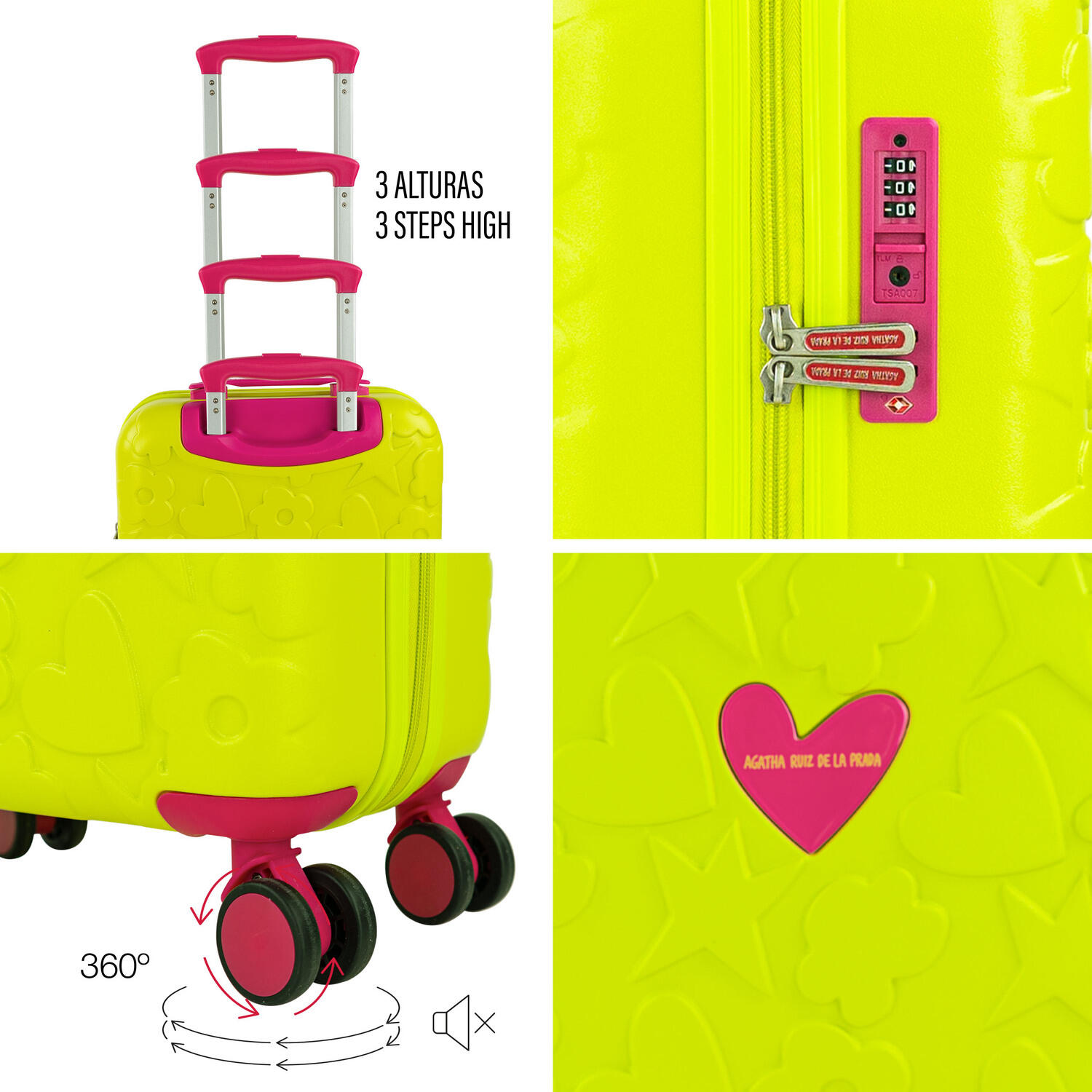 Maleta Pc Pequeña 36L Agatha Ruiz De La Prada Iconic 35X55x20cm 5/7