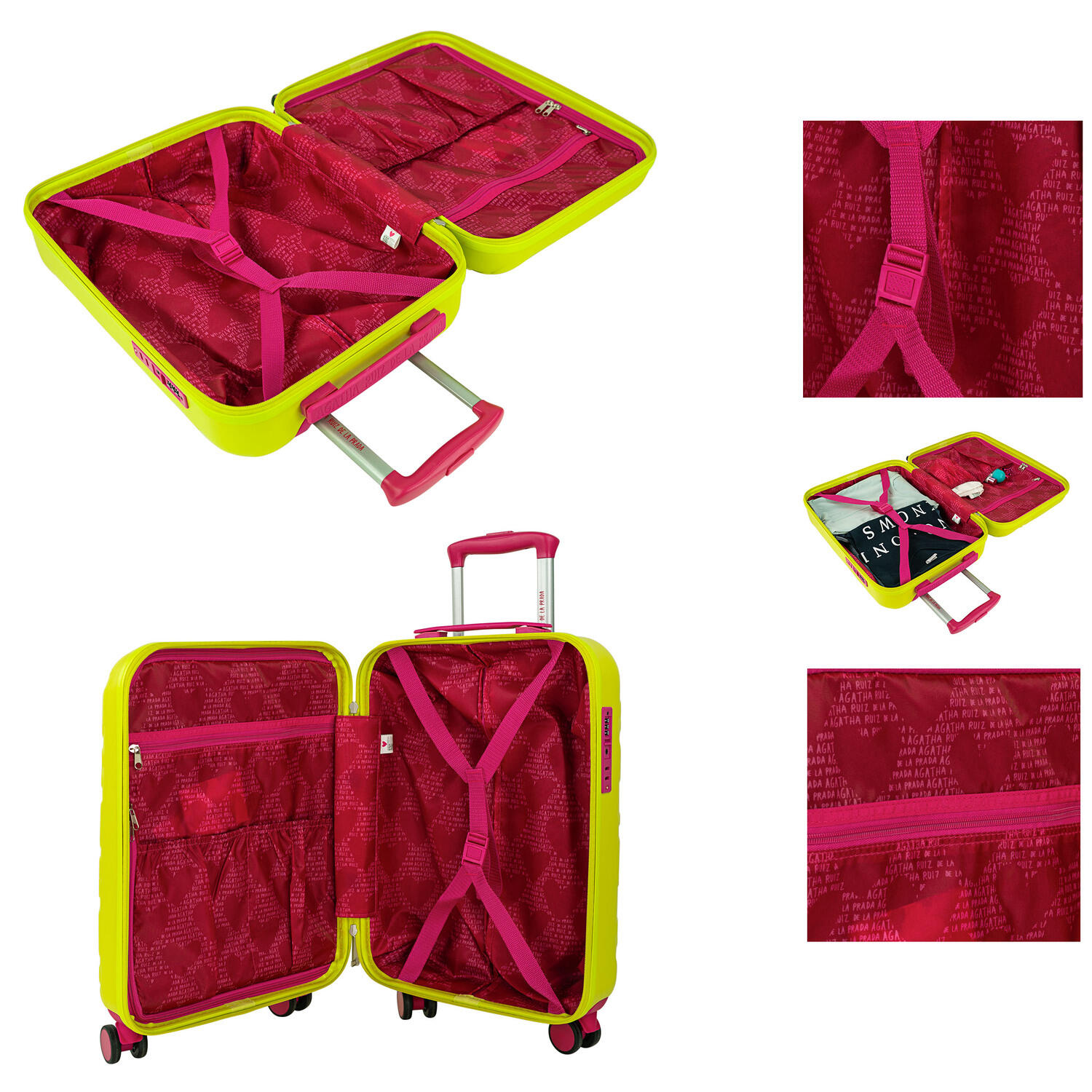 Maleta Pc Pequeña 36L Agatha Ruiz De La Prada Iconic 35X55x20cm 4/7