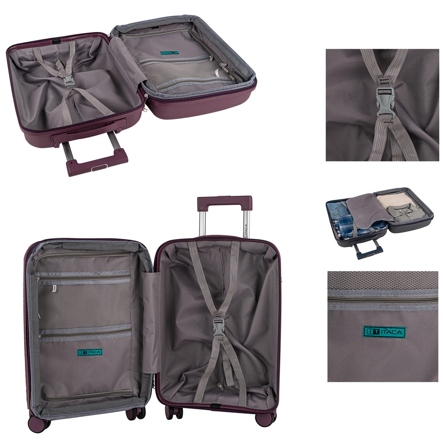Maleta Pp Pequeña 38L Itaca Loira 38X55x20cm 4/7