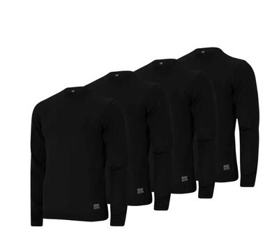 Thermo shirt heren - naadloos - zwart