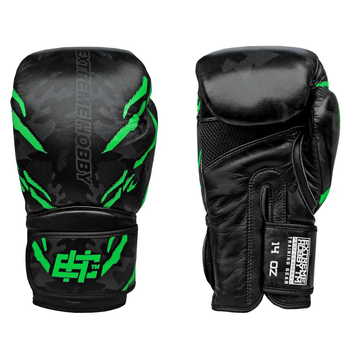 Bokshandschoenen van echt leer voor volwassenen EXTREME HOBBY BLACK PANTHER 2/3