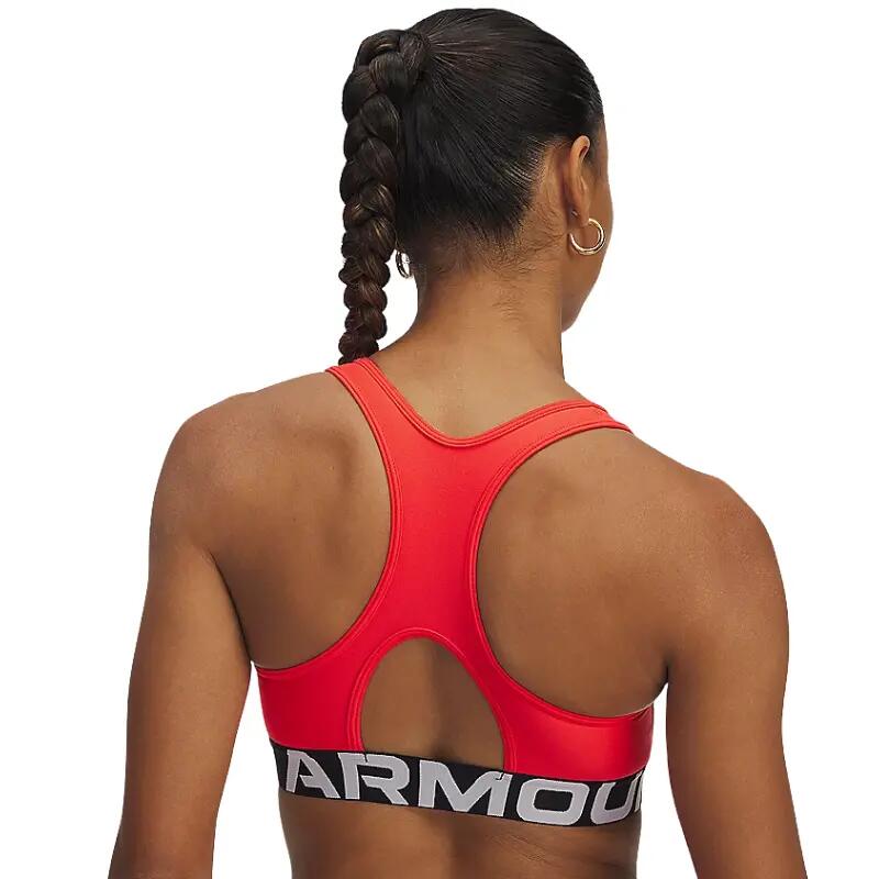 Damen Sport-BH Under Armour UA HG Mid Branded-RED 2/3