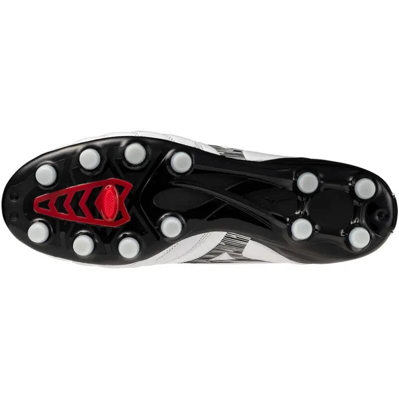 Ghete de fotbal Mizuno Morelia Neo IV Pro Alb, negru și roșu 3/7