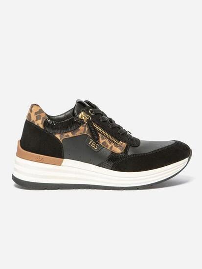 Chaussures de running femme TYLAZIP Noir Leopard