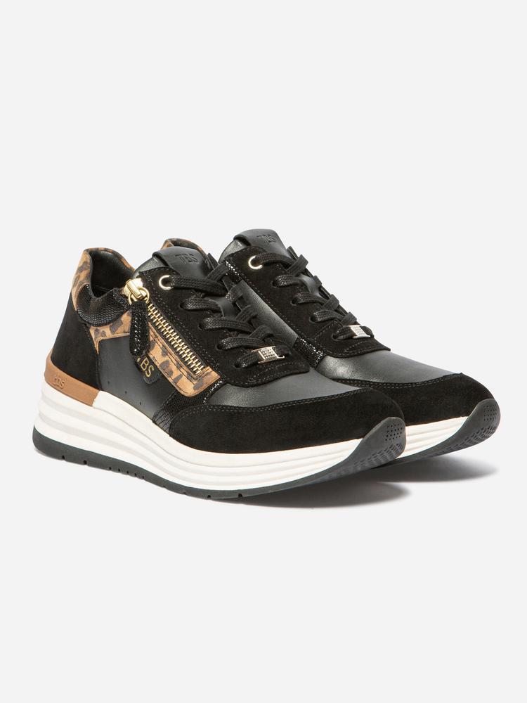 Chaussures de running femme TYLAZIP Noir / Léopard 2/4