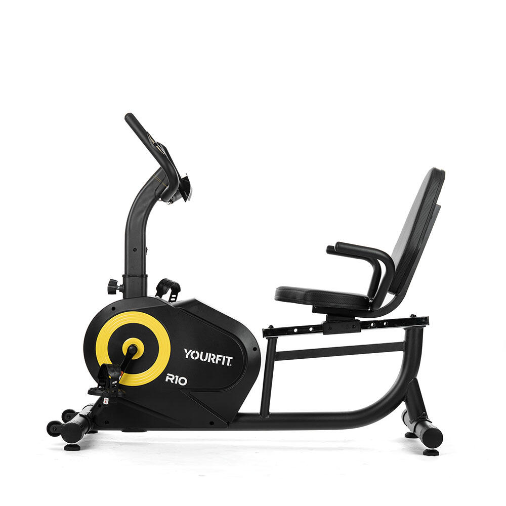 Yourfit - Vélo Horizontal R10 - Vélo D'Appartement - Jaune|noir - No Size - Decathlon