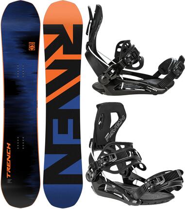 Zestaw Deska snowboardowa Raven Trench Carbon + wiązania Raven FTM500