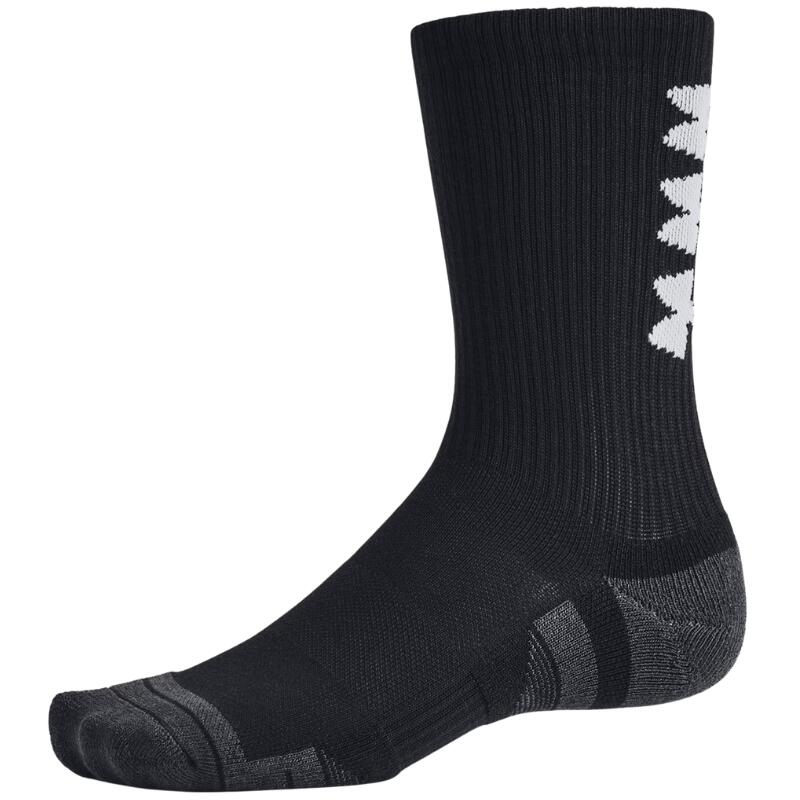 Under Armour Performance Tech – 3 paia di calze al polpaccio, Nero, Taglia MD 4/4