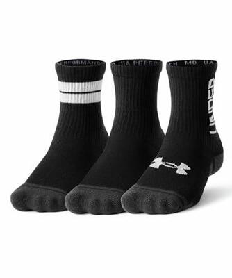 Under Armour Performance Tech – 3 paia di calze al polpaccio Nero Taglia MD