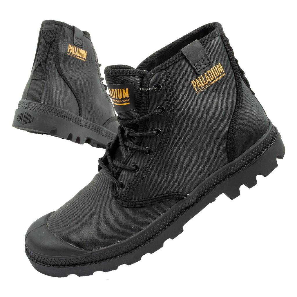 Palladium Pampa Hi Wax Canvas Black Boots