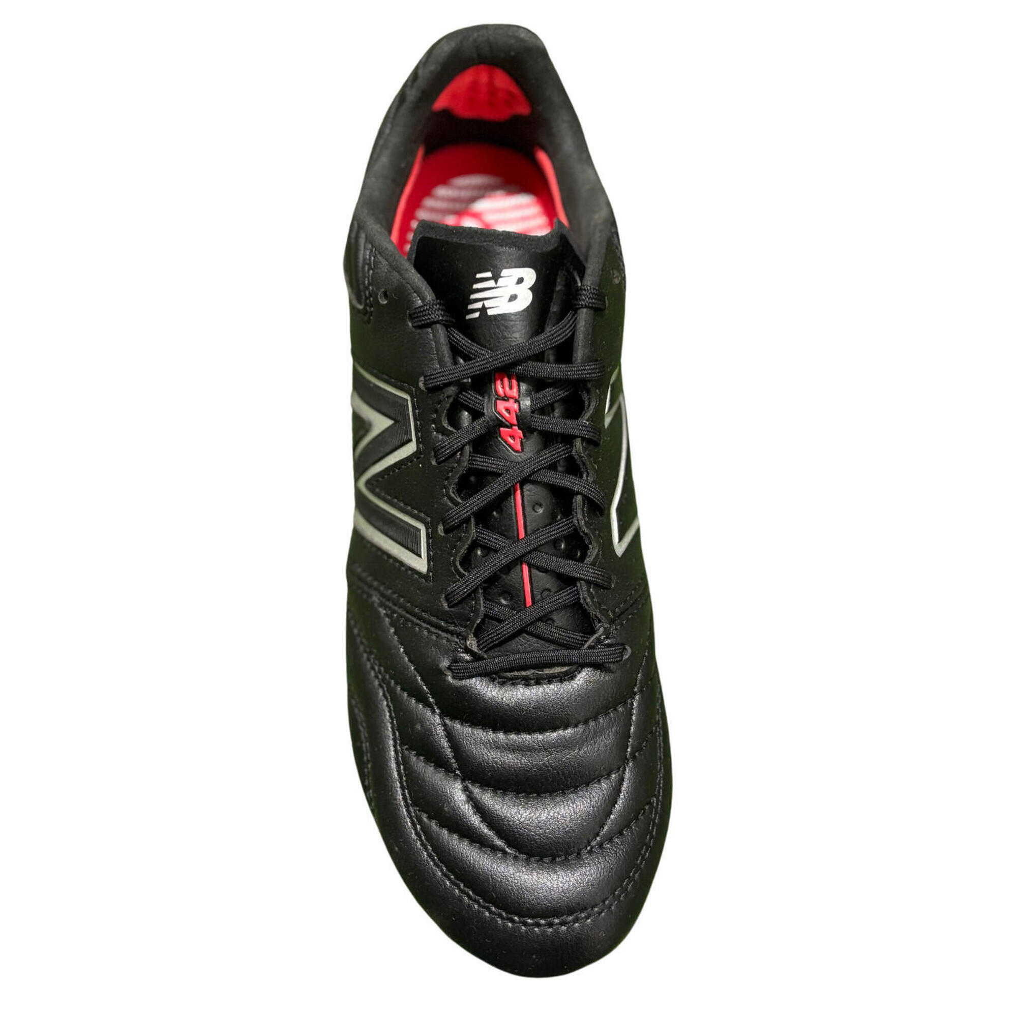 New Balance - Crampons De Football New Balance 442 V2 Cuir Noir/blanc - Chaussures De Football - Noir - Decathlon