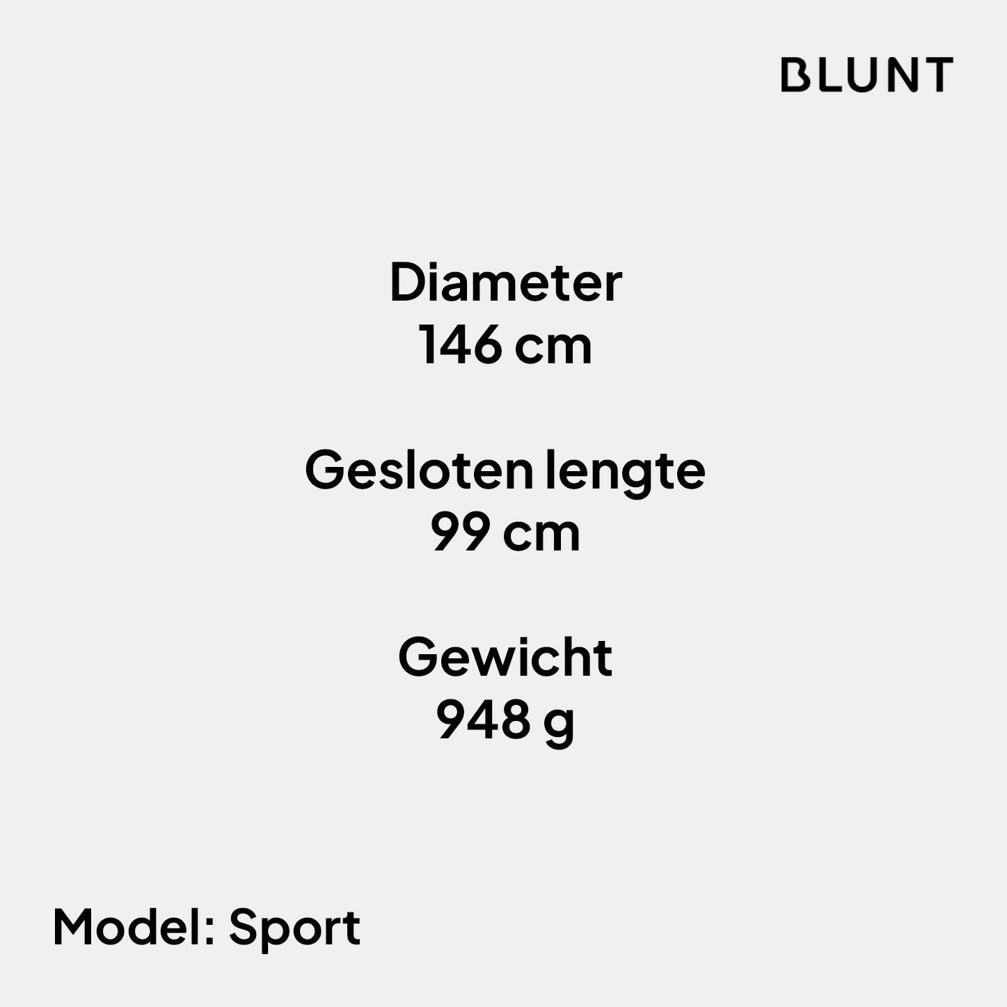 Parapluie Sport résistant au vent Unisexe - Sport bleu nuit 4/6