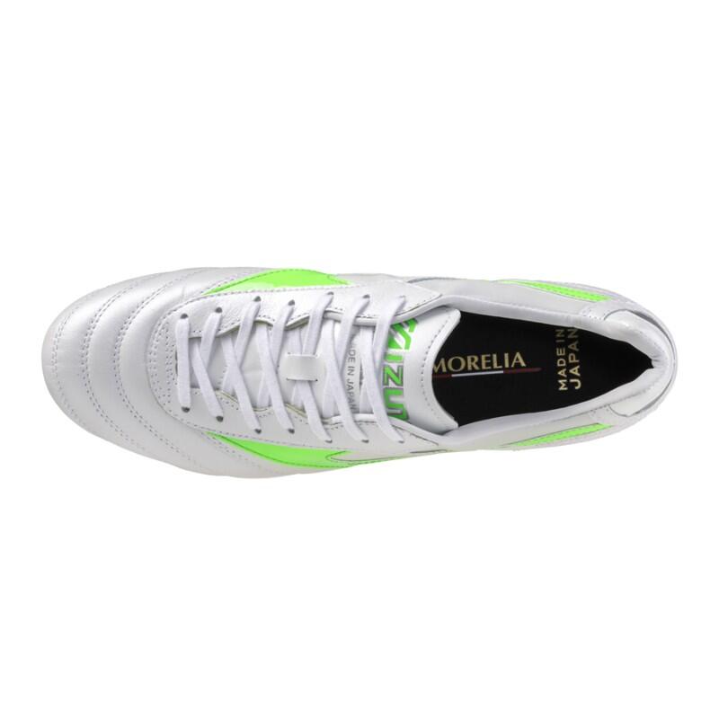 Chaussures de football Mizuno Morelia II Elite blanc/néon 3/7