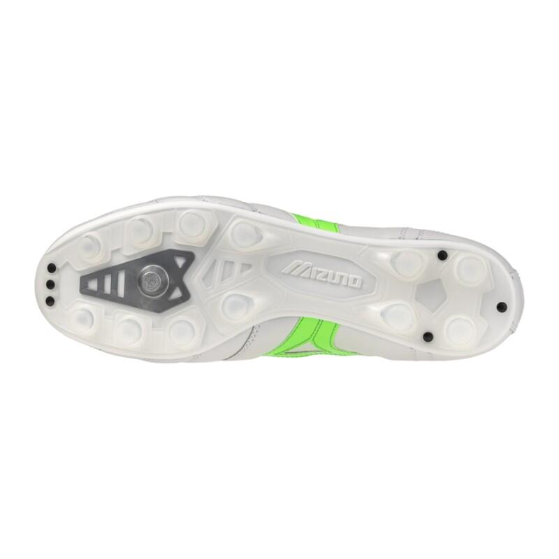 Chaussures de football Mizuno Morelia II Elite blanc/néon 2/7