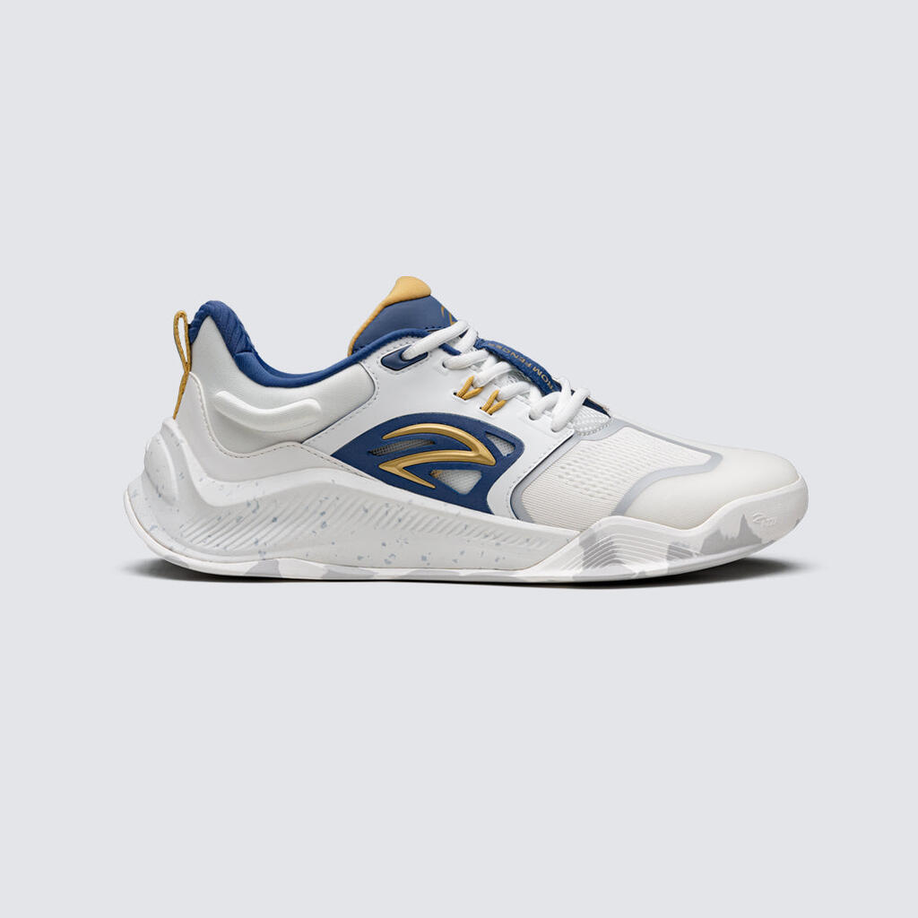 AZZA FENCING 15/14 Macaw Adult Fencing Shoes White/Blue/Gold