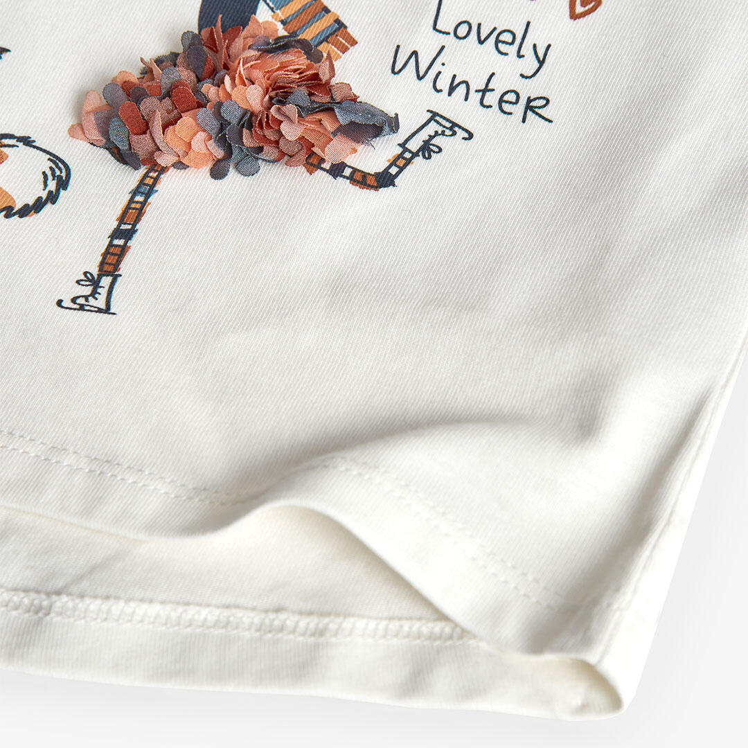 Camiseta Gimnasia Bebé Boboli Blanco 4/4