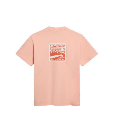 Napapijri Unisex T-Shirt Gouin rosa
