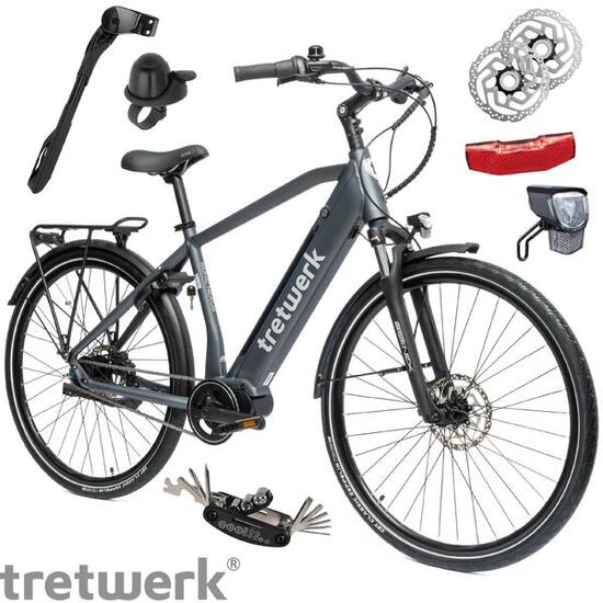 Rower Elektryczny Męski Damski Miejski 28" SHIMANO Nexus LCD 250W Aluminium