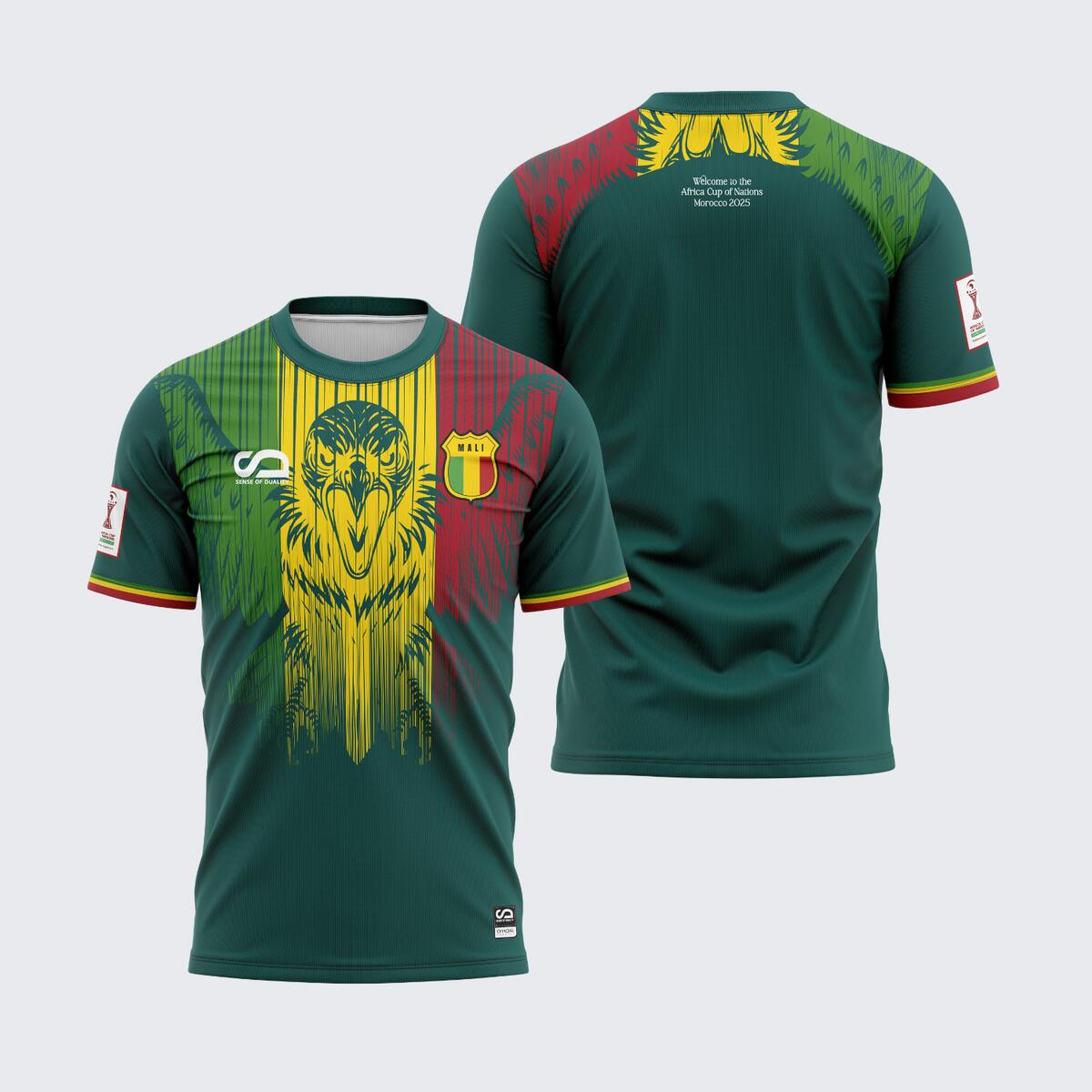 Sense Of Duality - Maillot Supporter Mali - Can 2025 - Maillot Manches Courtes - Jaune|rouge|vert - Decathlon